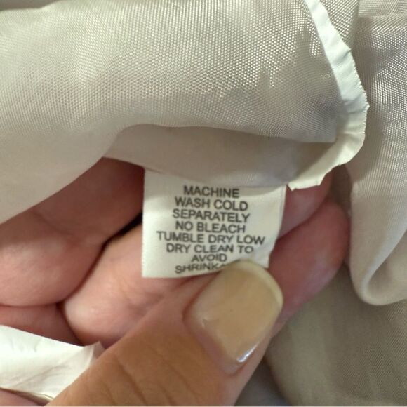 Eileen Fisher Tan Trench Coat Minimalist Oversized Design - Picture 10 of 11